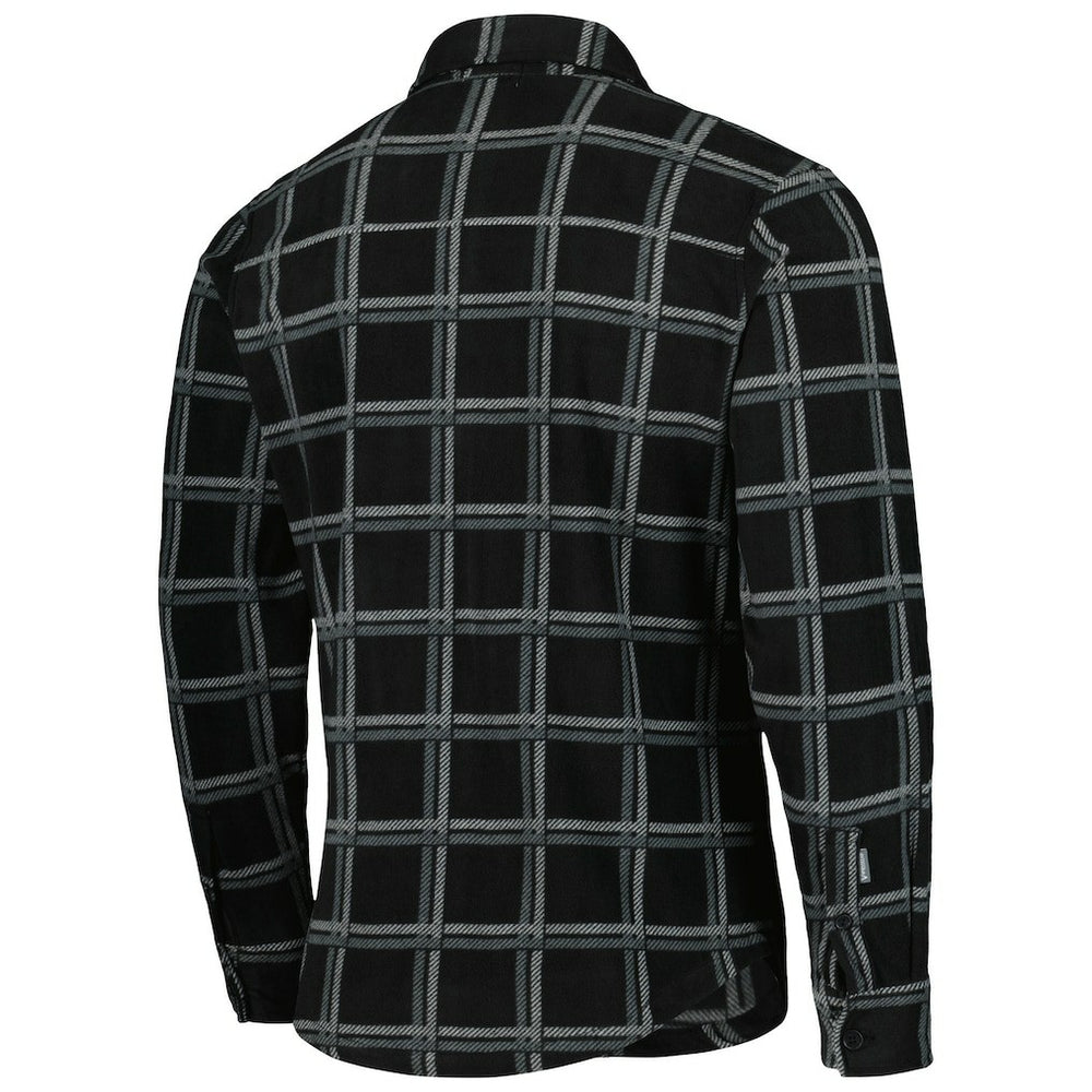 Pittsburgh Steelers Antigua Industry Flannel Button-Up Shirt Jacket Black - NFL