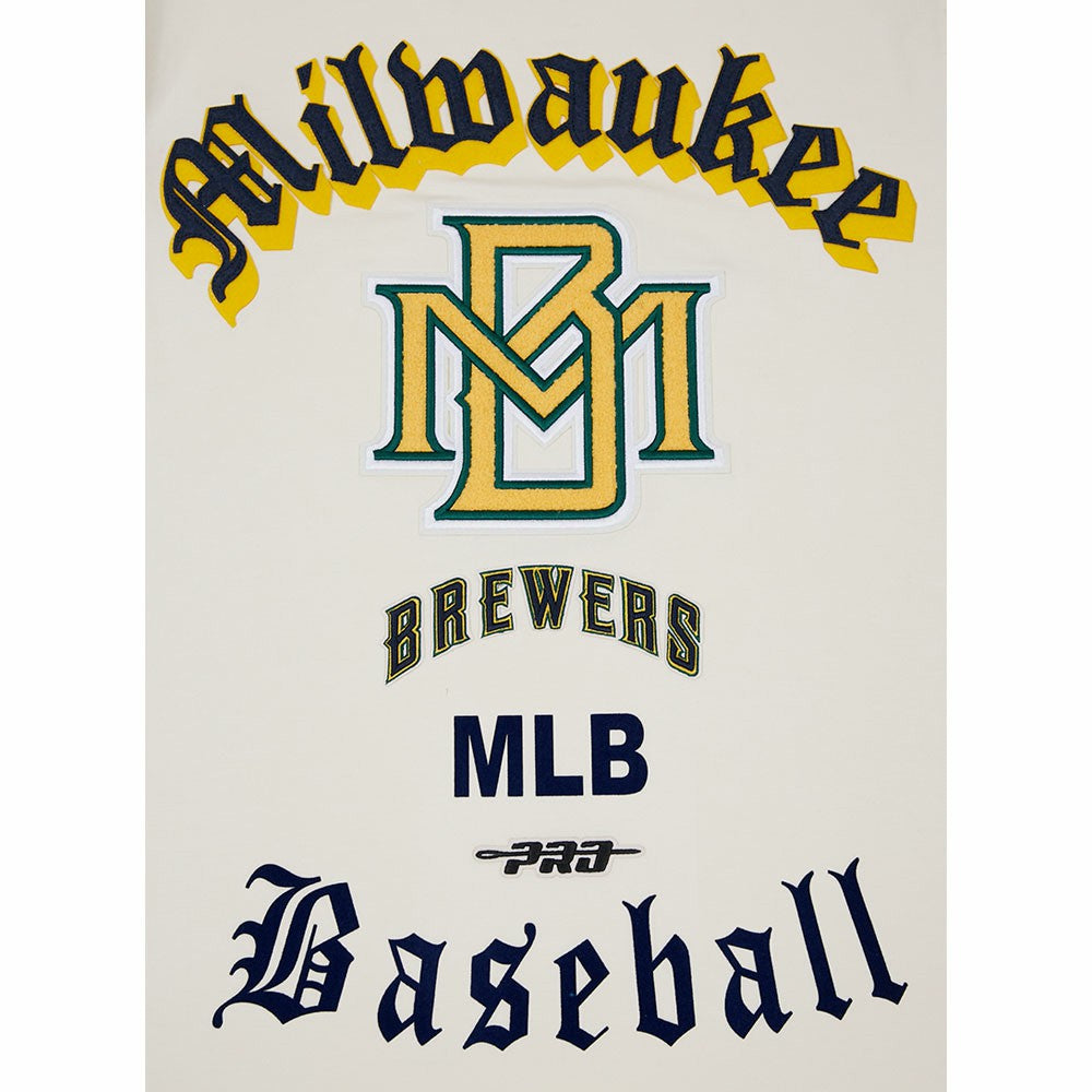 Milwaukee Brewers Pro Standard Cooperstown Collection Old English T-Shirt Sale