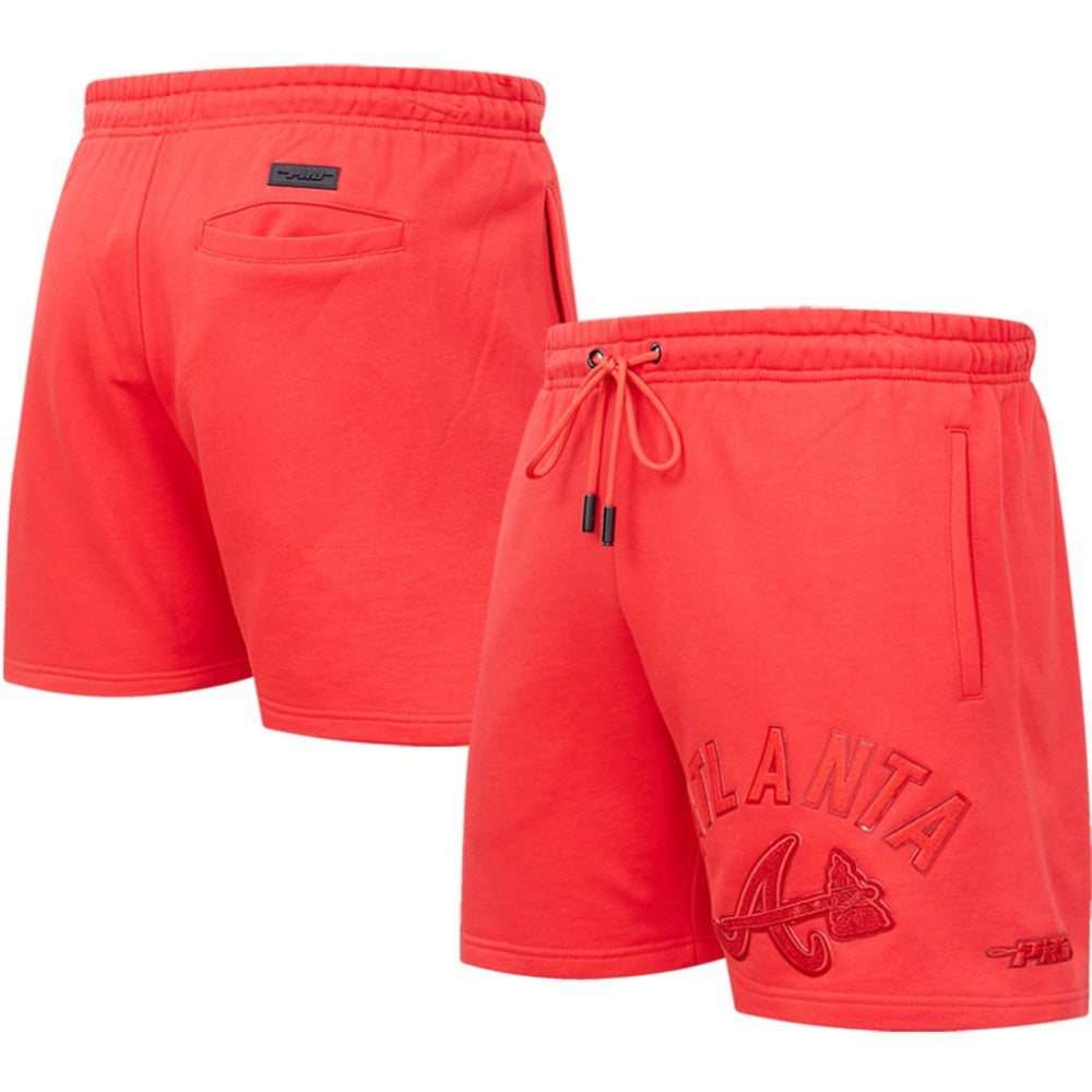 Atlanta Braves Pro Standard Triple Red Classic Shorts Clearance