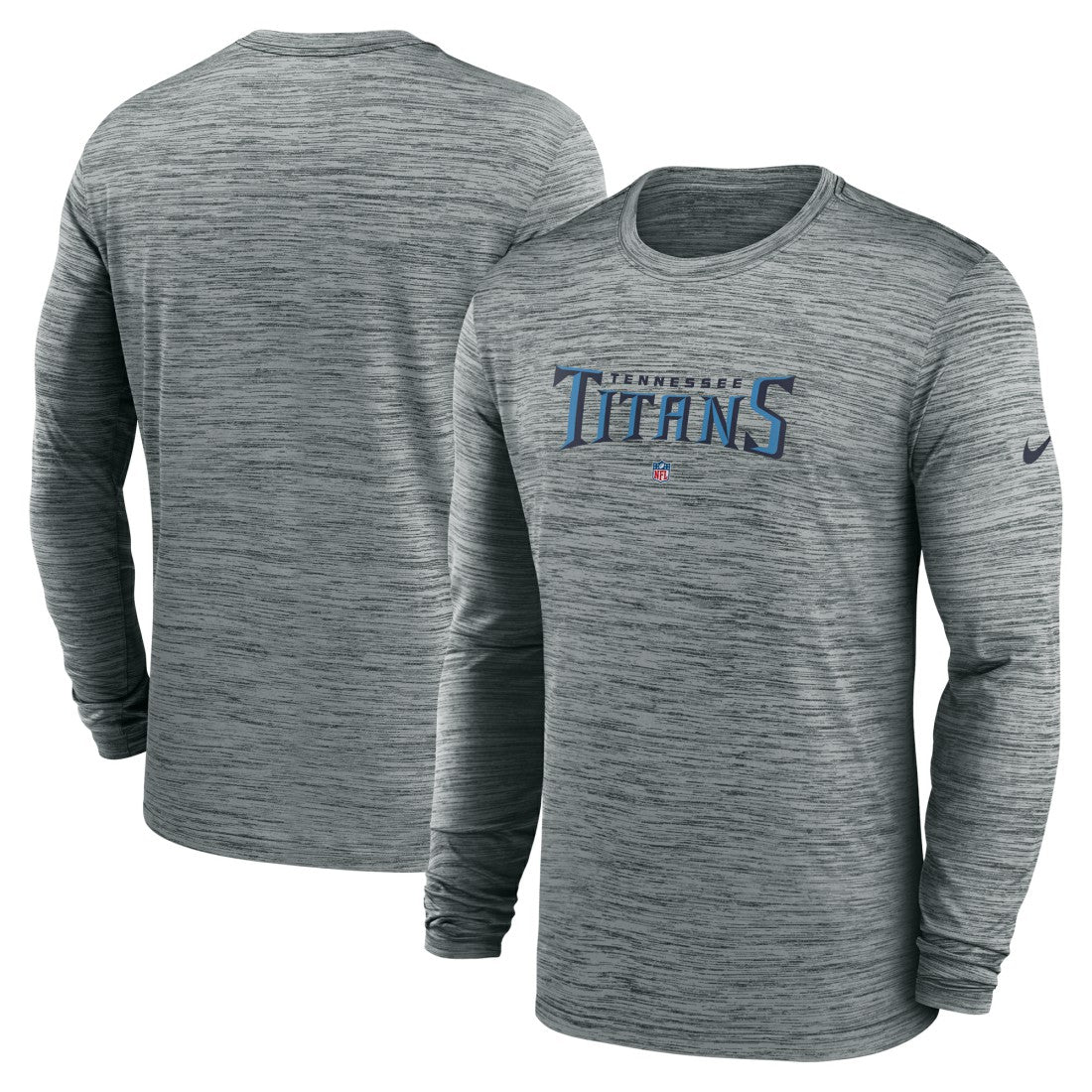 Tennessee Titans Sideline Team Velocity Performance Long Sleeve T-Shirt Heather Gray - Nike