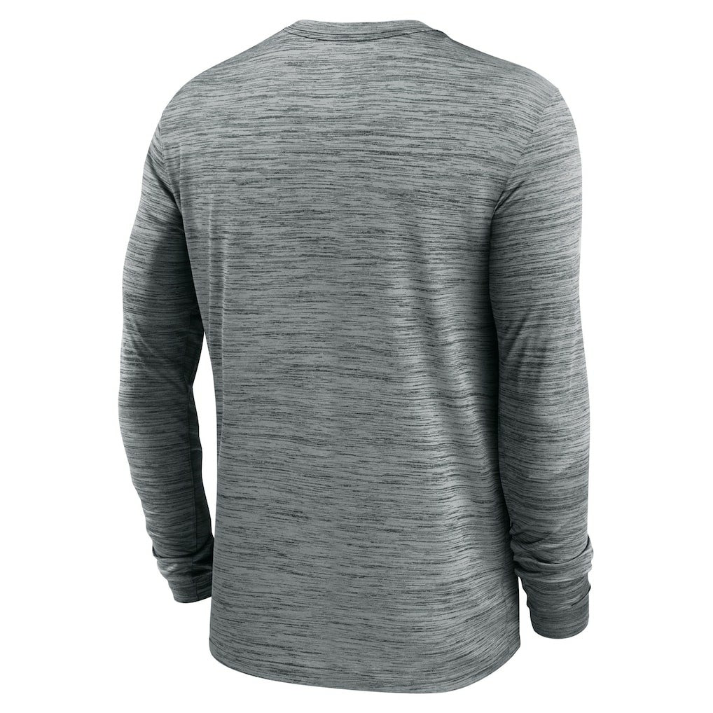 Cleveland Browns Sideline Team Velocity Performance Long Sleeve T-Shirt Heather Gray - Nike