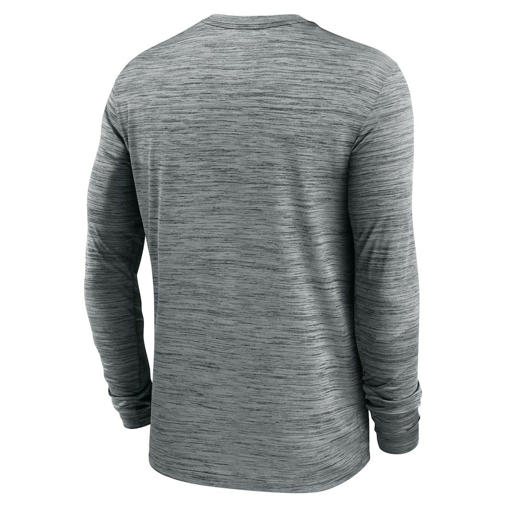 Cleveland Browns Sideline Team Velocity Performance Long Sleeve T-Shirt Heather Gray - Nike