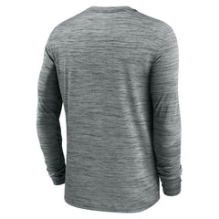 Cleveland Browns Sideline Team Velocity Performance Long Sleeve T-Shirt Heather Gray - Nike
