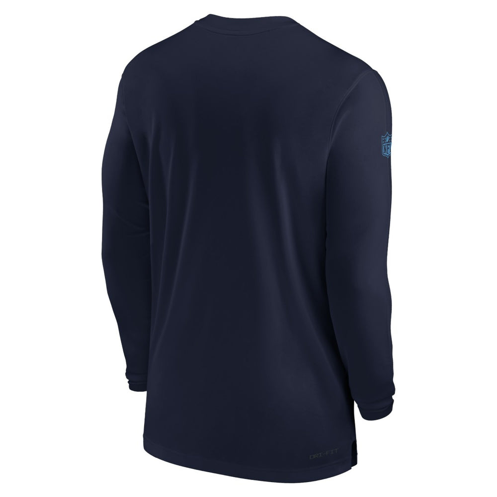 Tennessee Titans Sideline Coach Performance Long Sleeve T-Shirt Navy - Nike