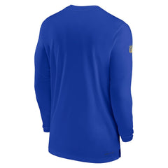 Los Angeles Rams Sideline Coach Performance Long Sleeve T-Shirt Royal - Nike