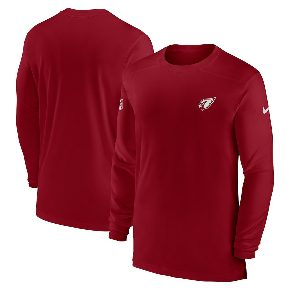 Arizona Cardinals Sideline Coach Performance Long Sleeve T-Shirt Cardinal - Nike