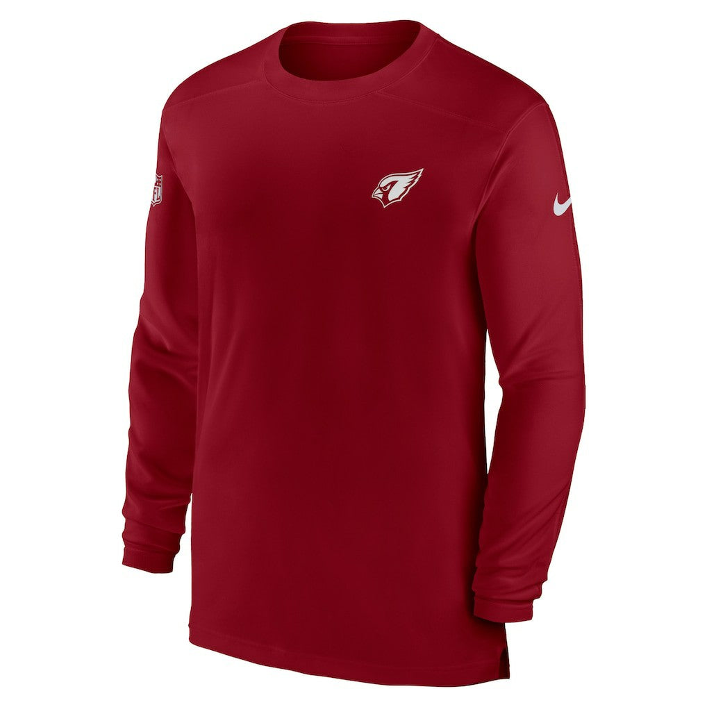 Arizona Cardinals Sideline Coach Performance Long Sleeve T-Shirt Cardinal - Nike