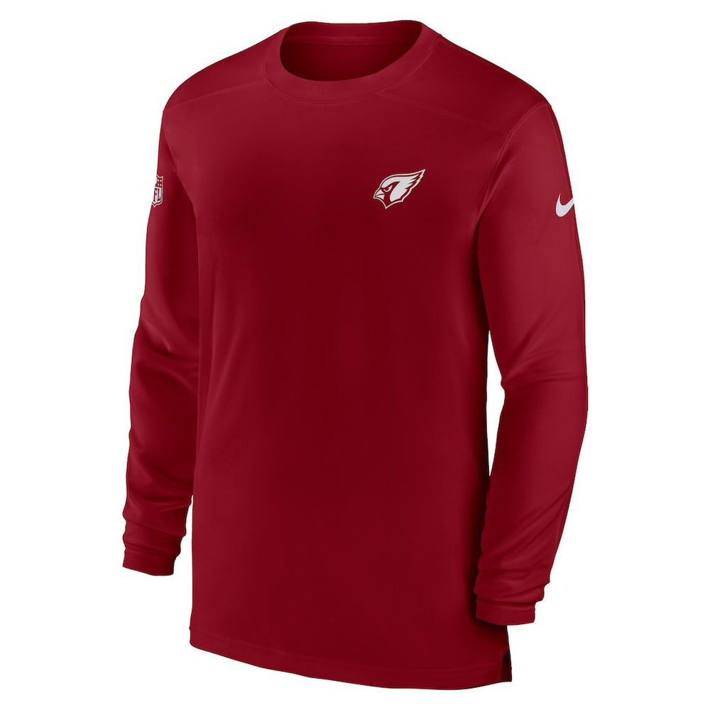 Arizona Cardinals Sideline Coach Performance Long Sleeve T-Shirt Cardinal - Nike