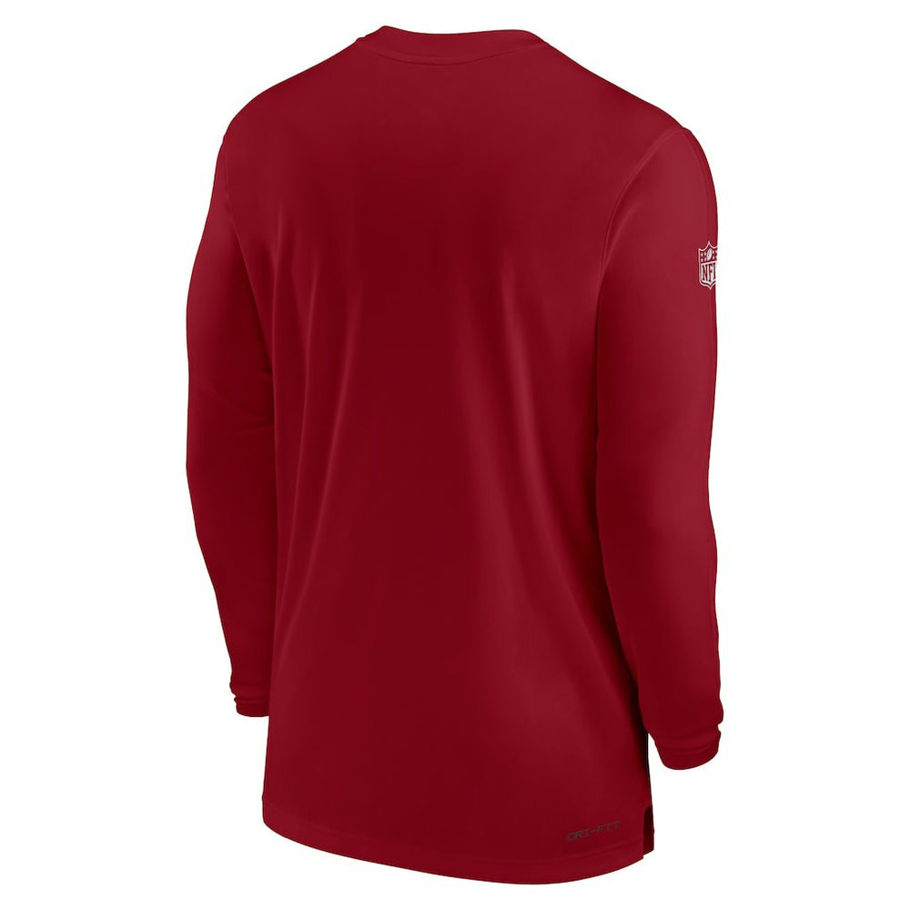 Arizona Cardinals Sideline Coach Performance Long Sleeve T-Shirt Cardinal - Nike