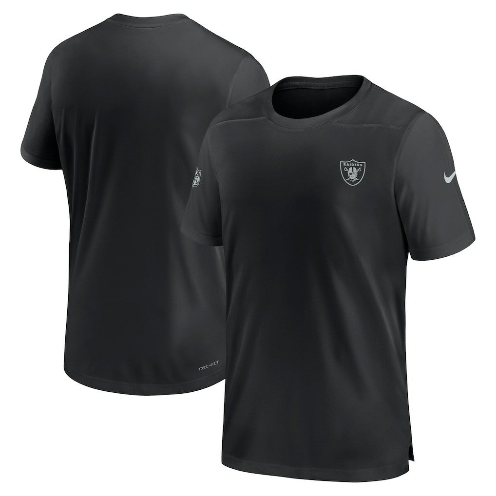 Las Vegas Raiders Sideline Coach Performance T-Shirt Black - Nike
