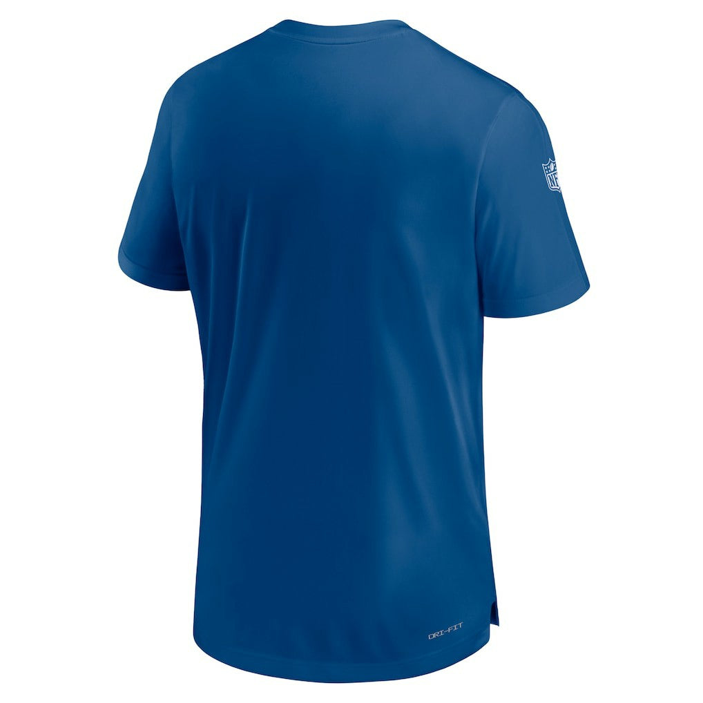 Indianapolis Colts Sideline Coach Performance T-Shirt Royal - Nike