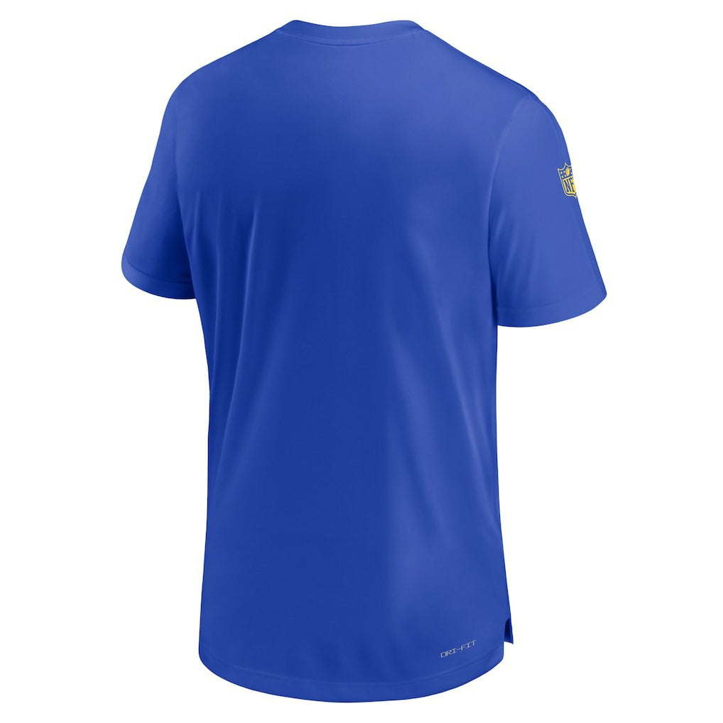 Los Angeles Rams Sideline Coach Performance T-Shirt Royal - Nike