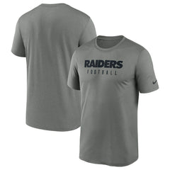 Las Vegas Raiders Sideline Legend Performance T-Shirt Heather Gray - Nike