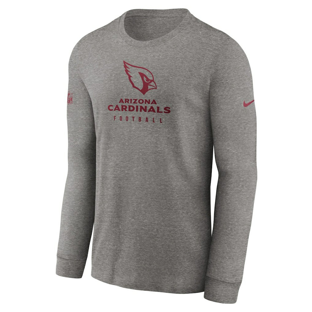Arizona Cardinals Sideline Performance Long Sleeve T-Shirt Heather Gray - Nike