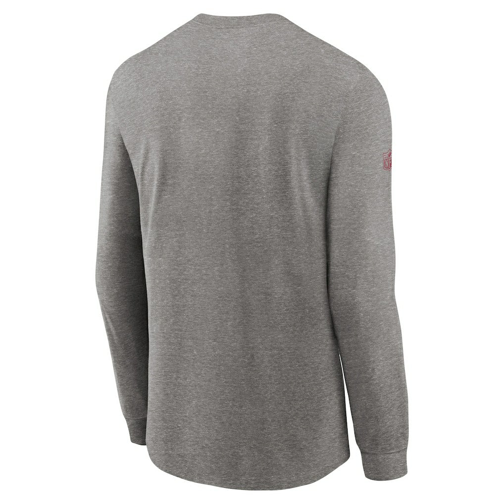 Arizona Cardinals Sideline Performance Long Sleeve T-Shirt Heather Gray - Nike