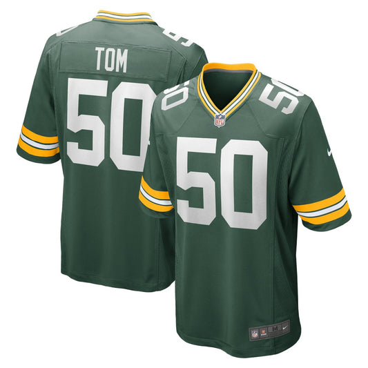 Zach Tom Green Bay Packers Game Player Jersey - Green | NFL Jerseys