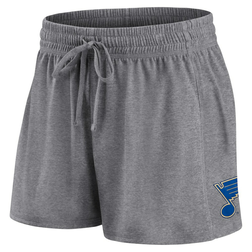 St. Louis Blues - Fanatics Women's Script T-Shirt & Shorts Set Blue/Gray