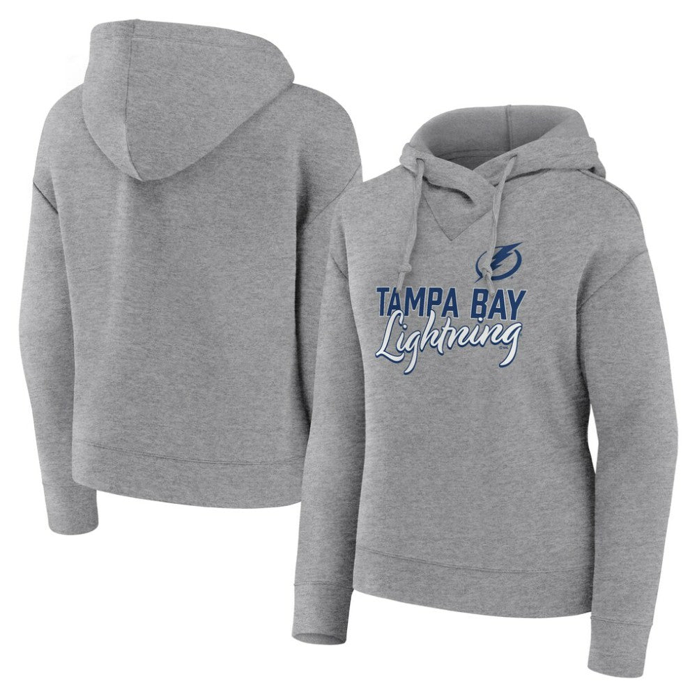 Tampa Bay Lightning - Fanatics Women's Script Favorite Pullover Hoodie Heather Gray