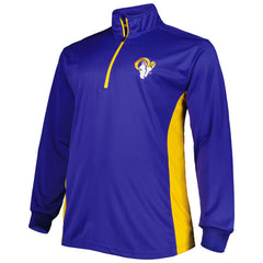 Los Angeles Rams Big & Tall Quarter-Zip Top Royal - NFL