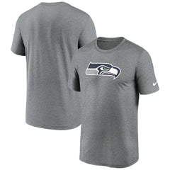 Seattle Seahawks Primetime Legend Logo Performance T-Shirt Heather Charcoal - Nike