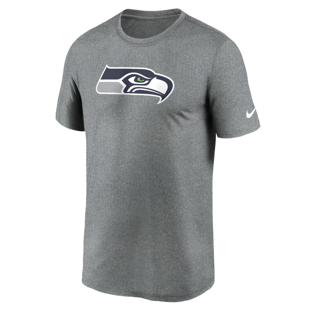 Seattle Seahawks Primetime Legend Logo Performance T-Shirt Heather Charcoal - Nike