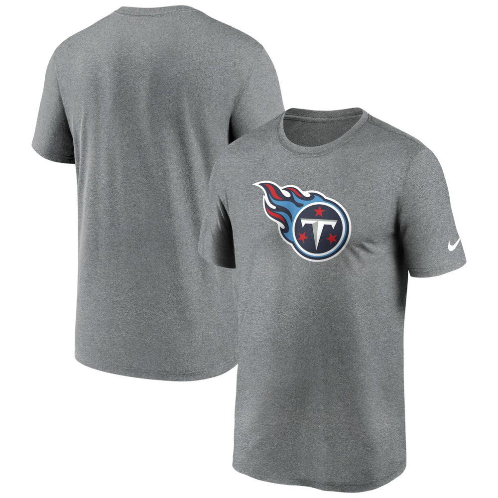 Tennessee Titans Primetime Legend Logo Performance T-Shirt Heather Charcoal - Nike