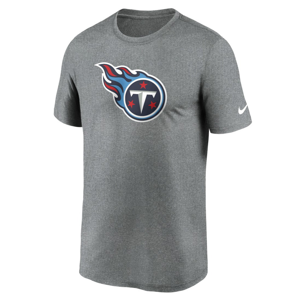 Tennessee Titans Primetime Legend Logo Performance T-Shirt Heather Charcoal - Nike