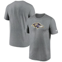 Baltimore Ravens Primetime Legend Logo Performance T-Shirt Heather Charcoal - Nike