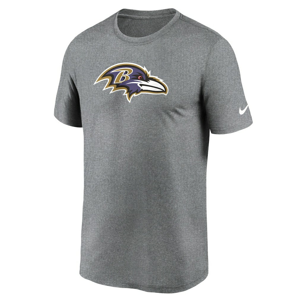 Baltimore Ravens Primetime Legend Logo Performance T-Shirt Heather Charcoal - Nike