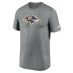 Baltimore Ravens Primetime Legend Logo Performance T-Shirt Heather Charcoal - Nike