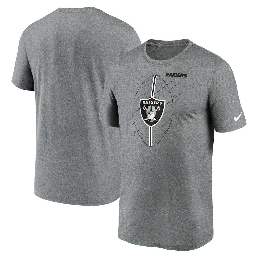 Las Vegas Raiders Legend Icon Performance T-Shirt Heather Charcoal - Nike