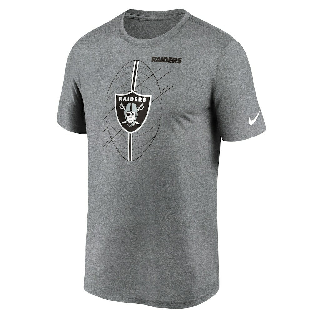 Las Vegas Raiders Legend Icon Performance T-Shirt Heather Charcoal - Nike