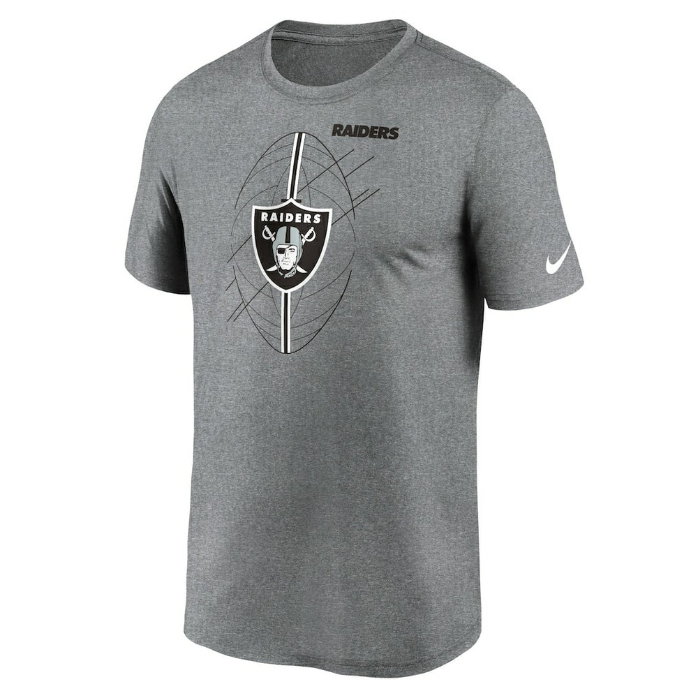 Las Vegas Raiders Legend Icon Performance T-Shirt Heather Charcoal - Nike