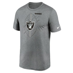 Las Vegas Raiders Legend Icon Performance T-Shirt Heather Charcoal - Nike