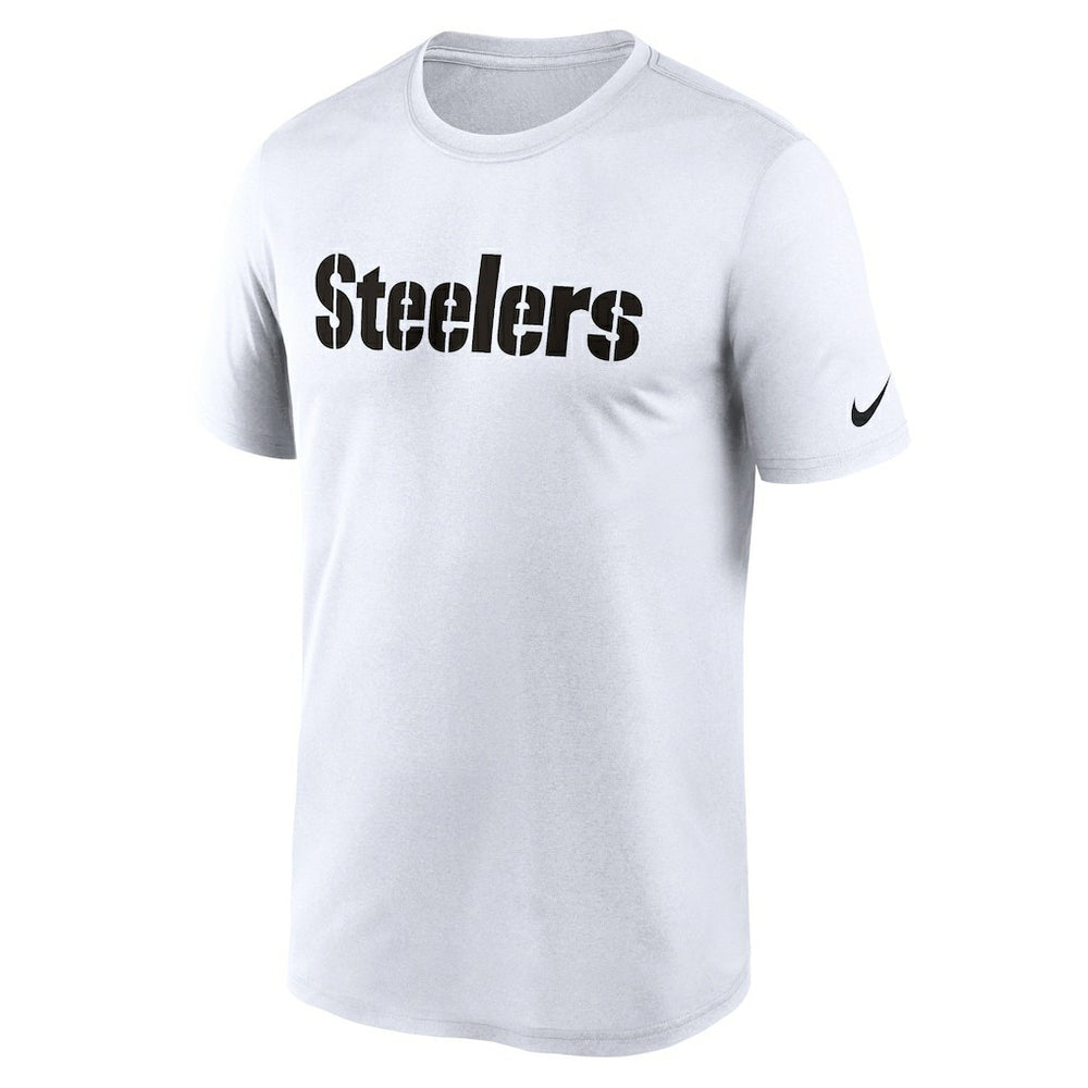 Pittsburgh Steelers Legend Wordmark Performance T-Shirt White - Nike
