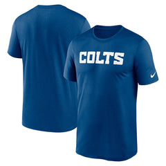 Indianapolis Colts Legend Wordmark Performance T-Shirt Royal - Nike