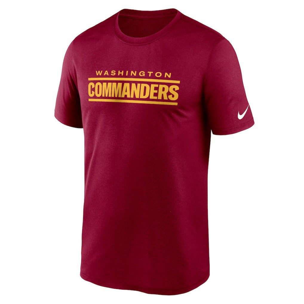 Washington Commanders Legend Wordmark Performance T-Shirt Burgundy - Nike