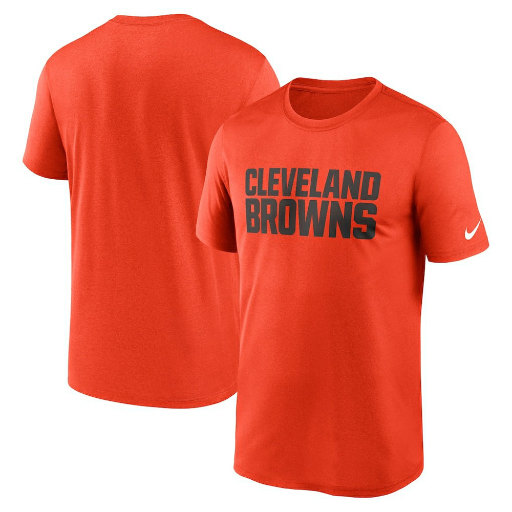 Cleveland Browns Legend Wordmark Performance T-Shirt Orange - Nike