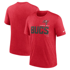 Tampa Bay Buccaneers Team Tri-Blend T-Shirt Heather Red - Nike
