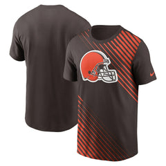 Cleveland Browns Yard Line Fashion Asbury T-Shirt Brown - Nike