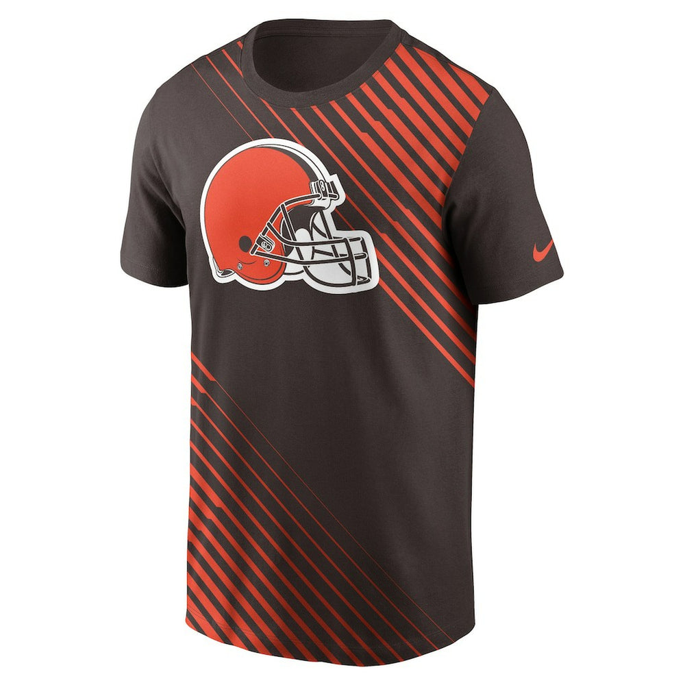Cleveland Browns Yard Line Fashion Asbury T-Shirt Brown - Nike