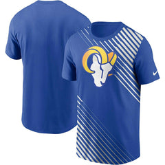 Los Angeles Rams Yard Line Fashion Asbury T-Shirt Royal - Nike