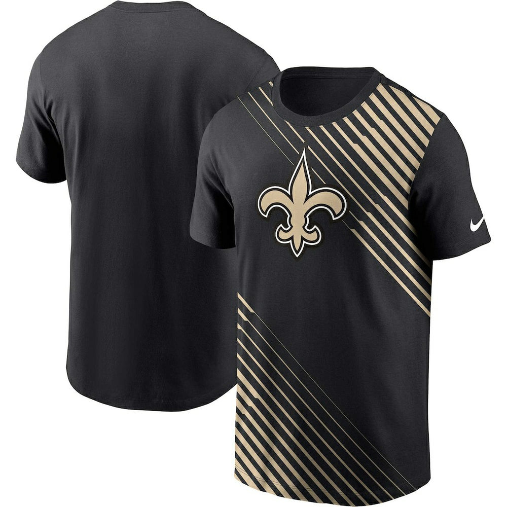 New Orleans Saints Yard Line Fashion Asbury T-Shirt Black - Nike