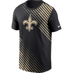New Orleans Saints Yard Line Fashion Asbury T-Shirt Black - Nike