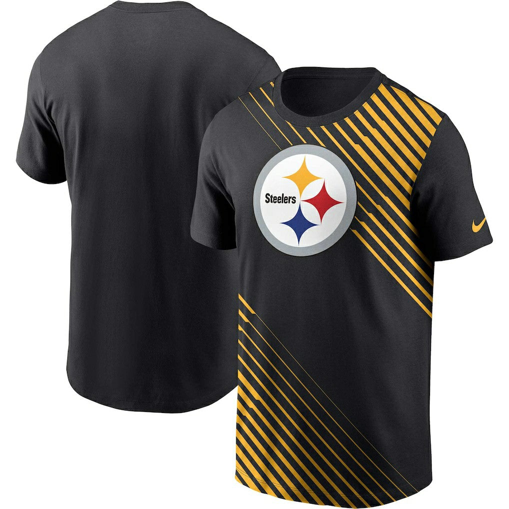 Pittsburgh Steelers Yard Line Fashion Asbury T-Shirt Black - Nike