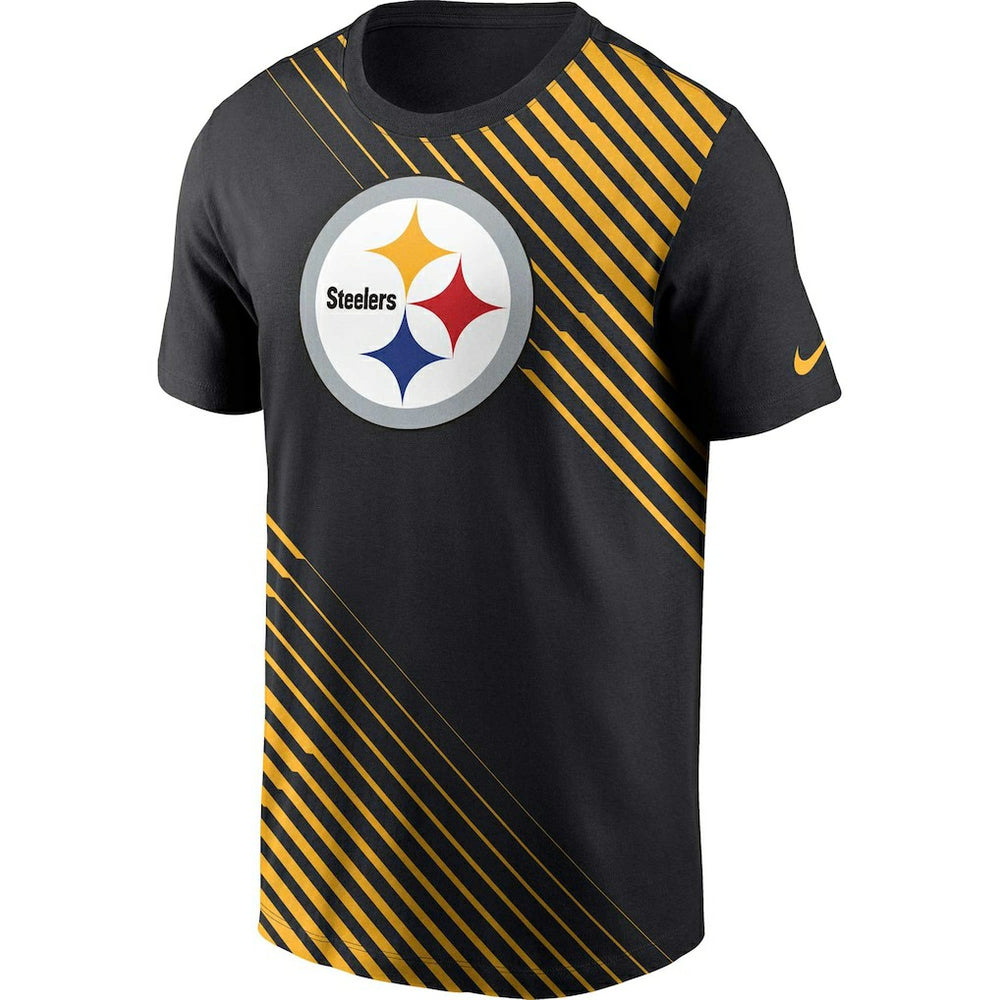 Pittsburgh Steelers Yard Line Fashion Asbury T-Shirt Black - Nike