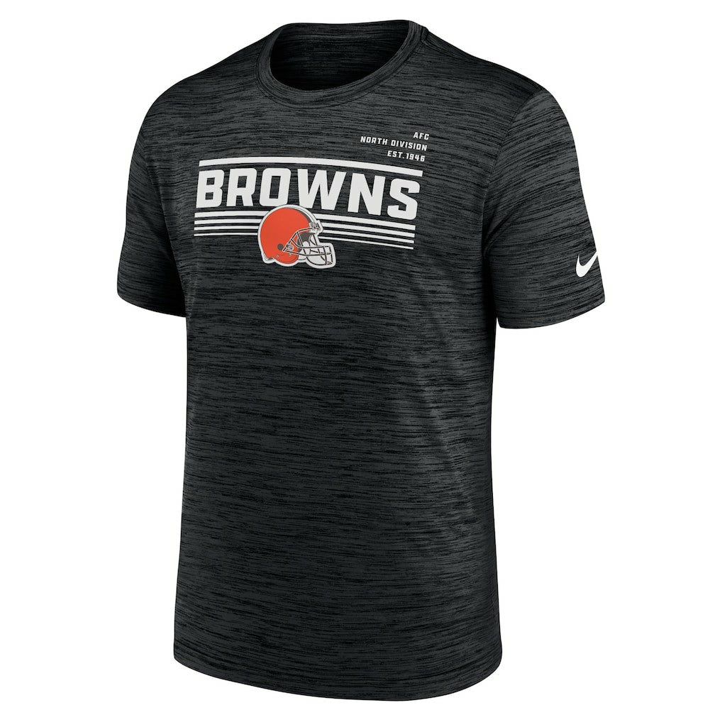 Cleveland Browns Yardline Velocity Performance T-Shirt Anthracite - Nike