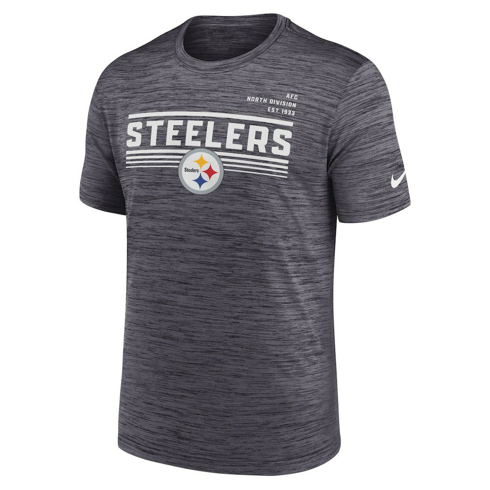 Pittsburgh Steelers Yardline Velocity Performance T-Shirt Anthracite - Nike