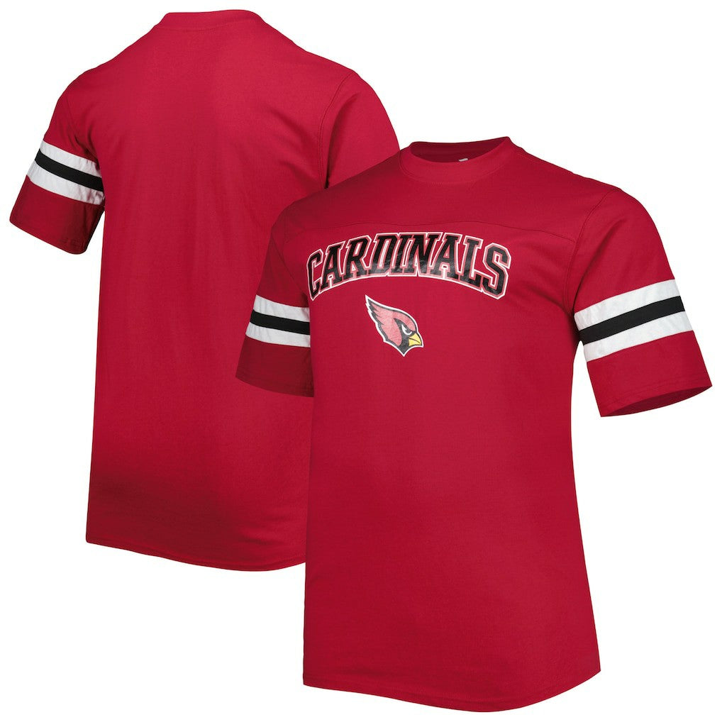 Arizona Cardinals Big & Tall Arm Stripe T-Shirt Cardinal - NFL