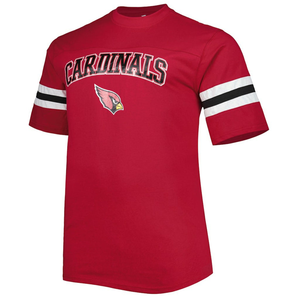 Arizona Cardinals Big & Tall Arm Stripe T-Shirt Cardinal - NFL